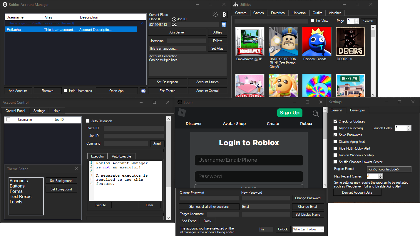 Account Manager Dashboard Interface